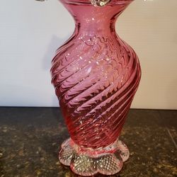 Vintage Thick Glass Vase