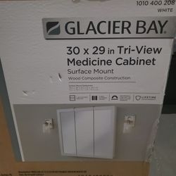 Glacier Bay Tri-View Medicine Cabinet