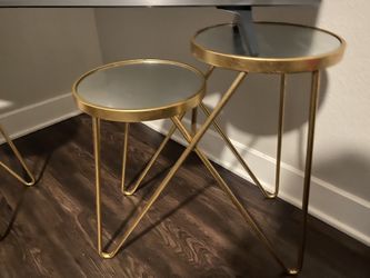Round Mirror End Tables
