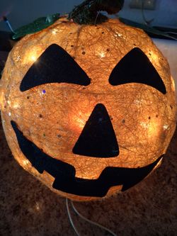 Light-Up Halloween Jack-O-Lantern Decoration