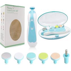Baby Nail Trimmer File with Light Safe Electric Nail Clippers Kit for Newborn Infant Toddler Kids Toes and Fingernails Care New