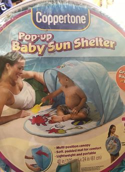 Coppertone pop up baby sun shelter