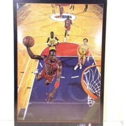 1988 Vintage Michael Jordan NBA Starline Hard Back Poster