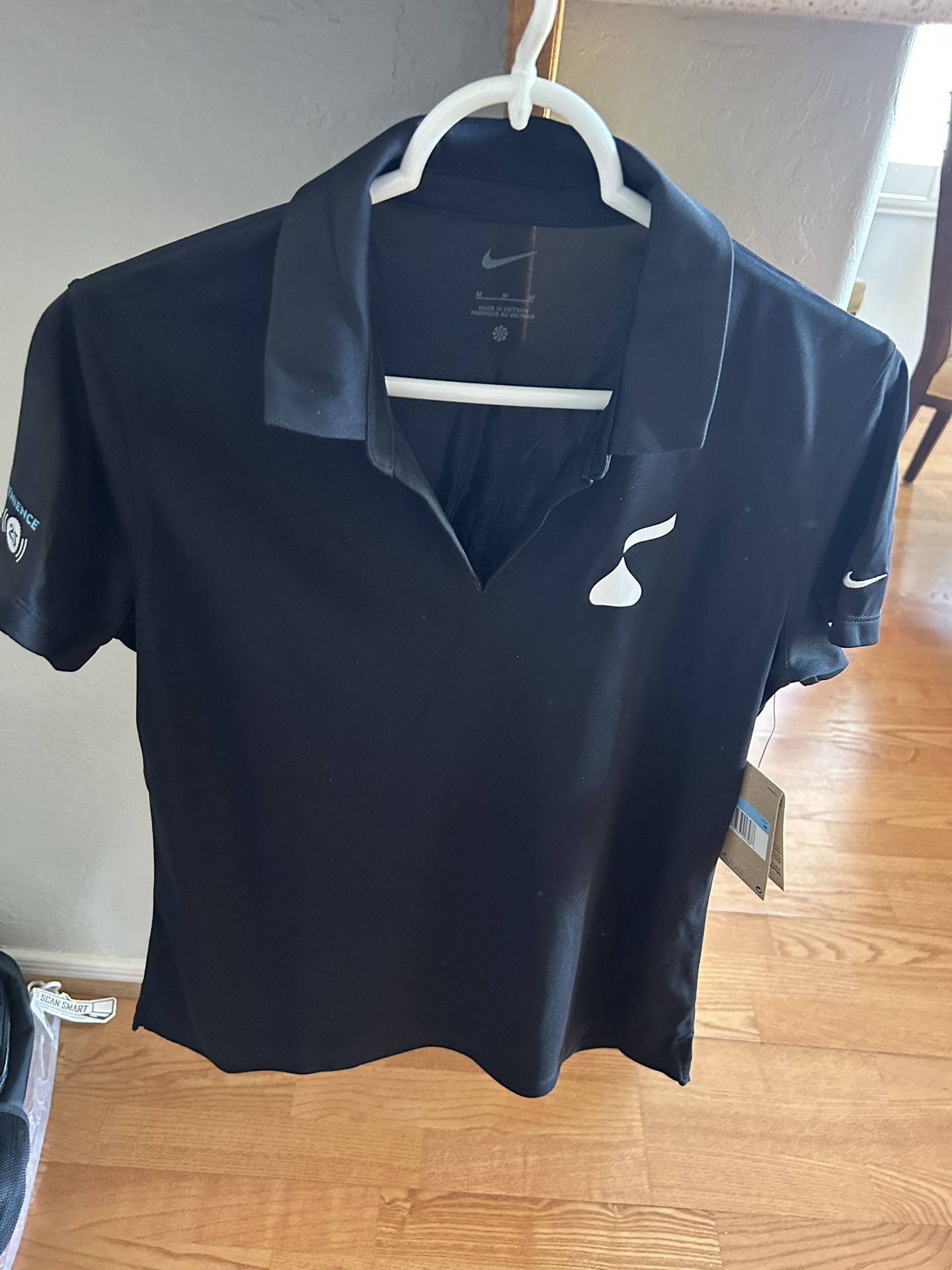 Nike Black Polo Shirt With A Hershey Kiss