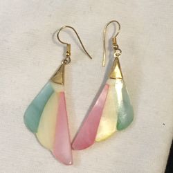 Pastel shell earrings