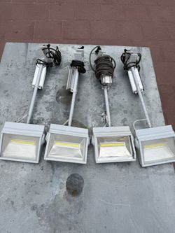 4-Pack 70W LED Clip-on Floodlights for Display / Banner Stands