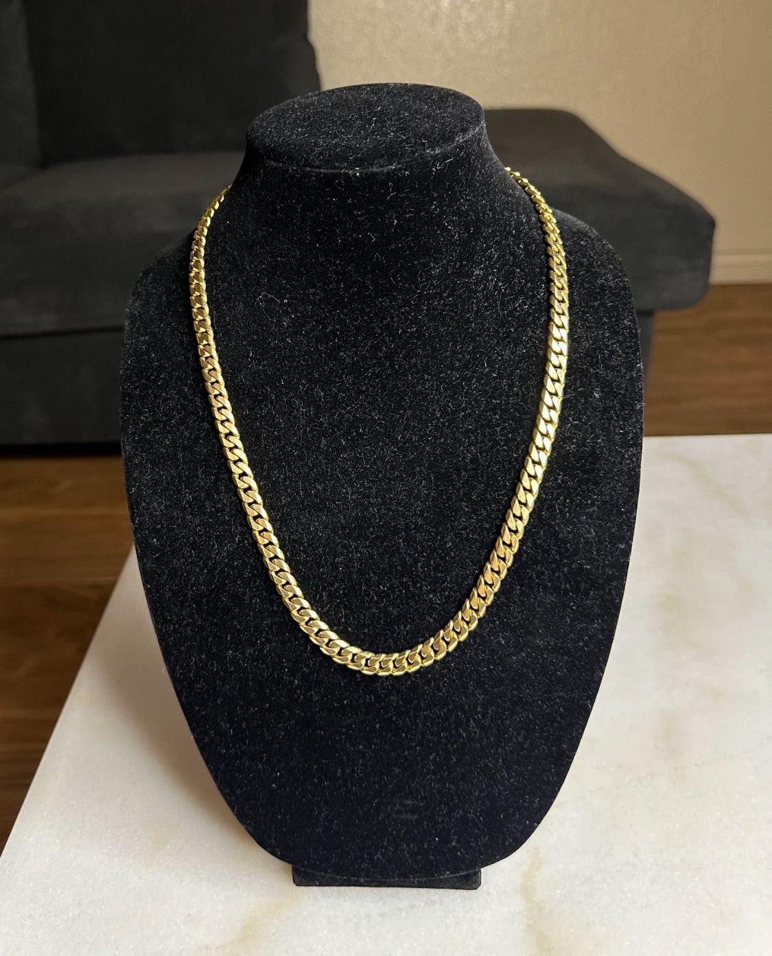 Solid Gold Cuban Chain 10K
