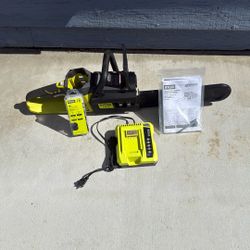 Ryobi 14 Inch 40volt Chain Saw (battery NOT Included)