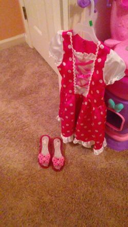 Minnie mouse dress and shoes