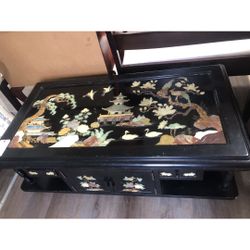 Koran Mother Of Pearl Inlay Coffee Table Gorgeous 