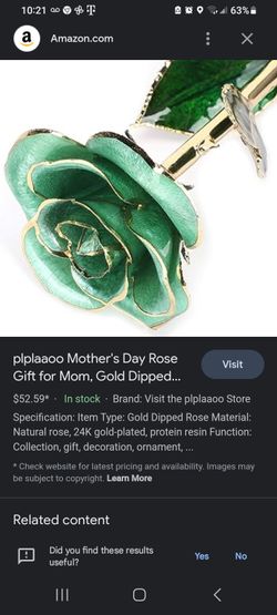 Plplaaoo 24 Kt Dipped Resin Plated Roses.2 for The Price Of 1. NO boxes.
