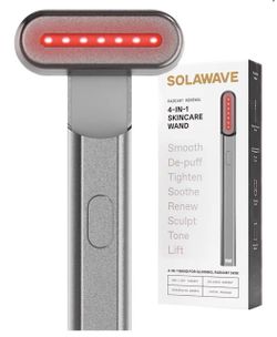 SolaWave Radiant Renewal 4-in-1 Red Light Therapy Skincare  Charcoal Edition