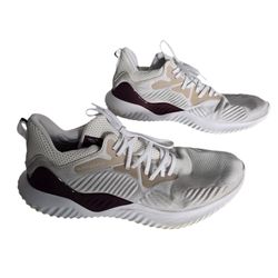 Adidas Alphabounce Men’s Running Shoes - Size 12.5 US - White/Beige/Maroon (Art F36822)