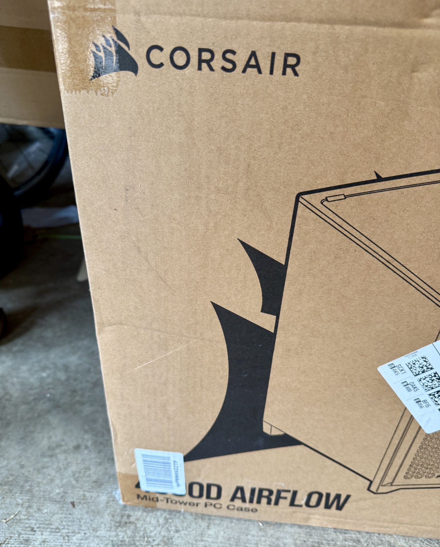 Corsair 4000D Airflow Tempered Glass Mid-Tower ATX PC Case – New in Box