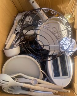 KITCHEN BUNDLE small cooking appliances, cooking, utensils, set of NEW DISHES in BOX. $75.00 for it