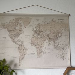 Vintage Map Tapestry Wall Decor