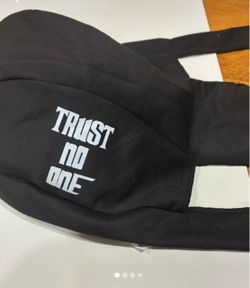 Brand new Unisex Bikers Black Headwrap "Trust No One"