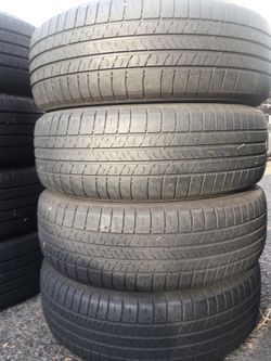 205/65/16 Michelin set of used tires in great condition 70% tread 175$ for 4 . Installation balance and alignment available. Road force balance avai