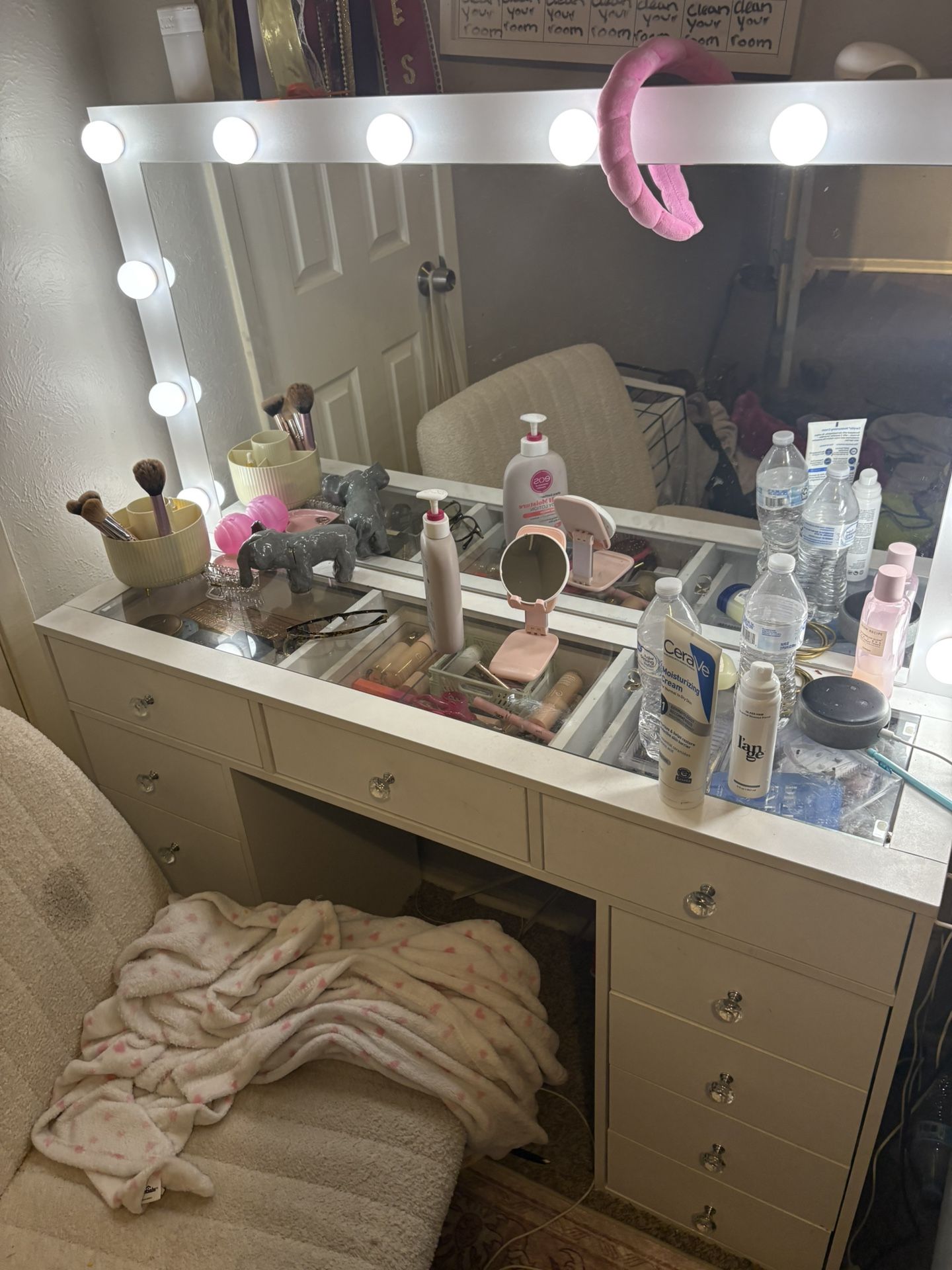 White vanity