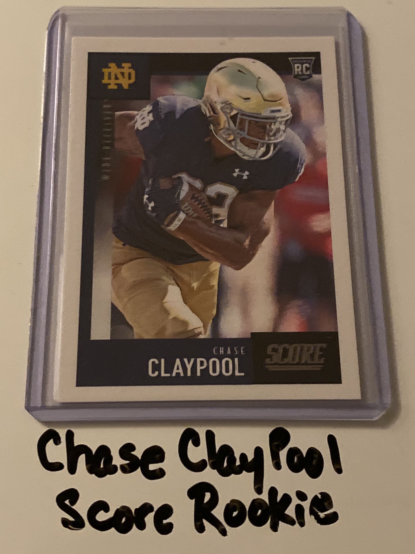 Chase Claypool Pittsburgh Steelers WR Score Base Rookie Card.