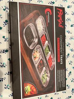 Parini Stainless Steel Condiment Trays