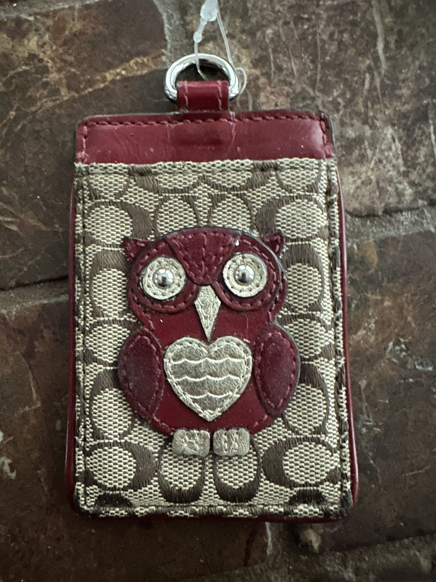 Coach Owl Lanyard Wallet