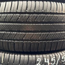 Set Of Tires (4) 245-50-20 Michelin Defender 2