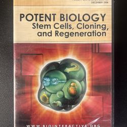 POTENT BIOLOGY Stem Cells Cloning and Regeneration (2007, 2 DVDs) New Sealed