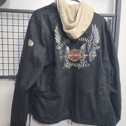 Harley Davidson Damen Motorcycle Jacket 2 in 1