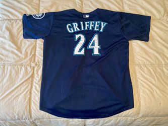 Ken Griffey Jr. Seattle Mariners Alternate Navy Blue Men's Jersey w/ Team  Patch