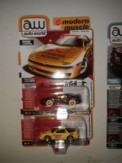 Autoworld Exclusive Mitsubishi 3000 GT UltraRed And Original