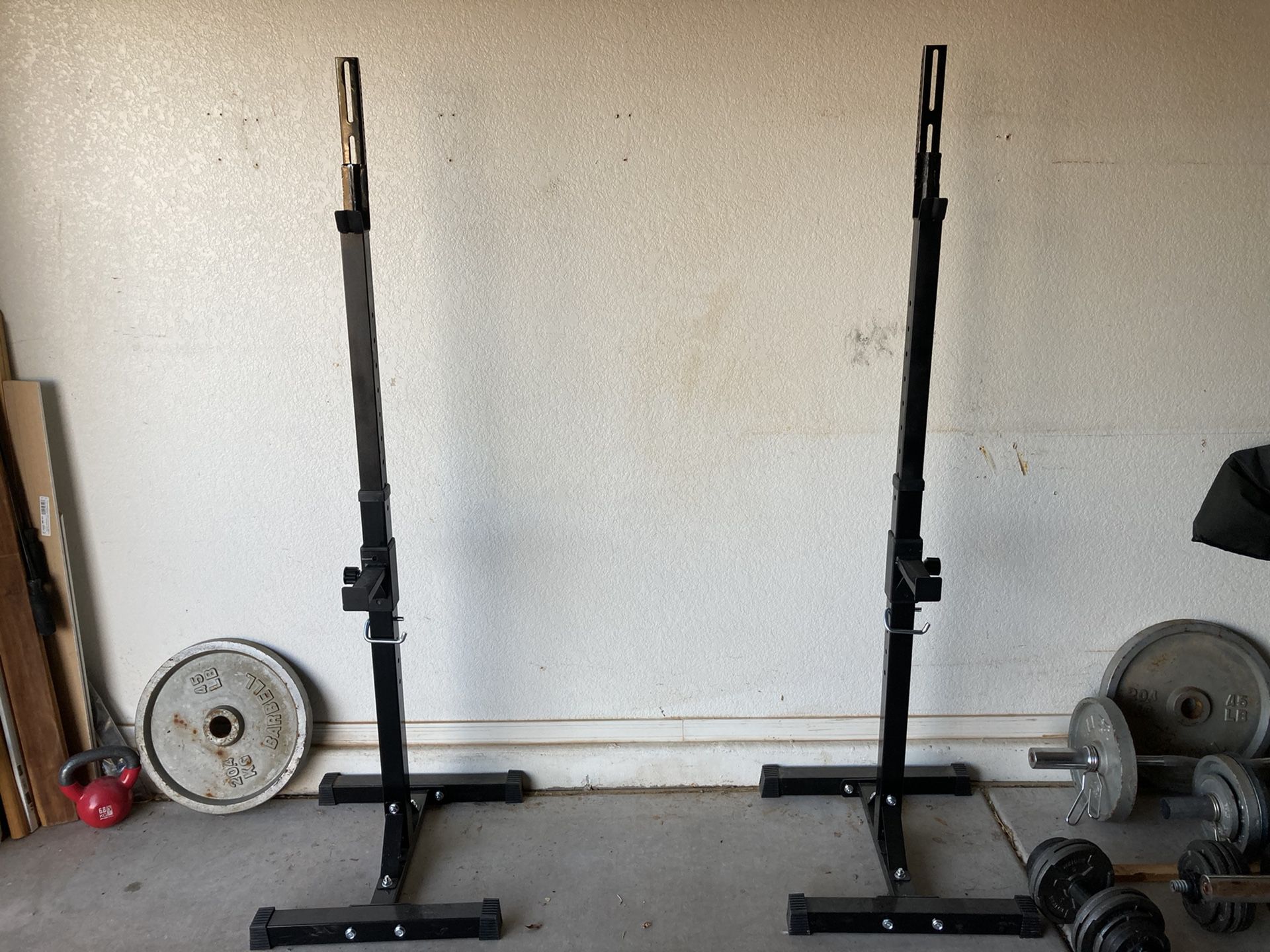 Squat bench press rack
