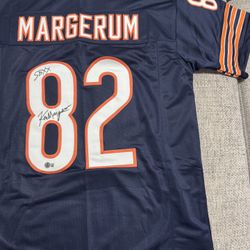 KEN MARGERUM Signed Autograph Custom Jersey - Beckett Coa - Chicago Bears