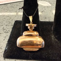 18KT Gold Perfume Bottle Pendant 44165-2