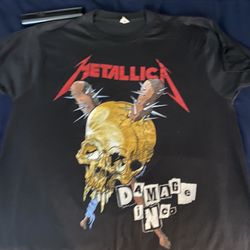 Vintage Metallica screen stars shirt (damaged inco tour) 