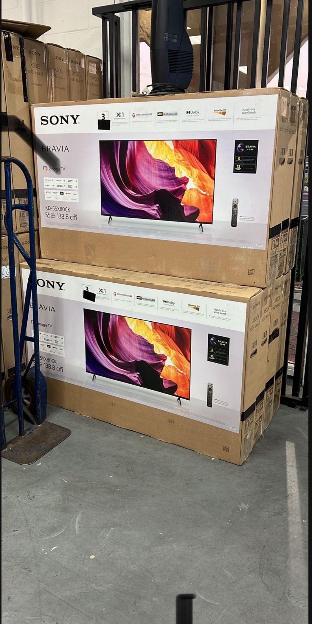 55” Sony Bravia X80K 4K UHD Smart Google Tv