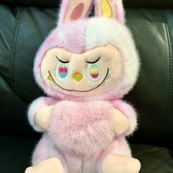 14” Pink Heart Labubu Bunny Plush