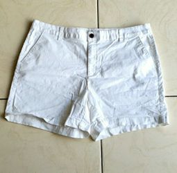 #10415-10 🔥❤ Denim Shorts🔥❤,Size 16,White.