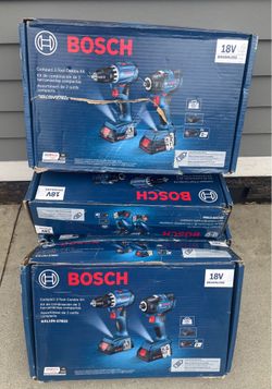 NEW Bosch 18V 2-Tool Brushless Power Tool Combo Kit w/ Soft Case - $135