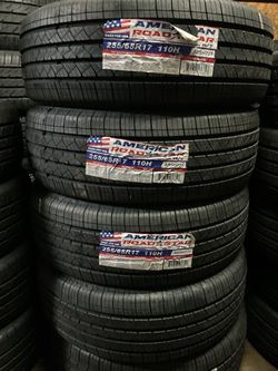 Set of four New 255/65R17 $550 ,  Brand AMERICAN Road Star