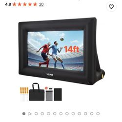 VEVOR 14FT Inflatable Projector Screen for outdoor use.