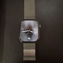 Apple Watch Series 10 46mm Natural Titanium with Milanese Loop