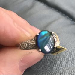 Canadian Ammolite Ring Size 6