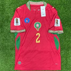 Morocco fan edition Hakimi Jersey size L slim