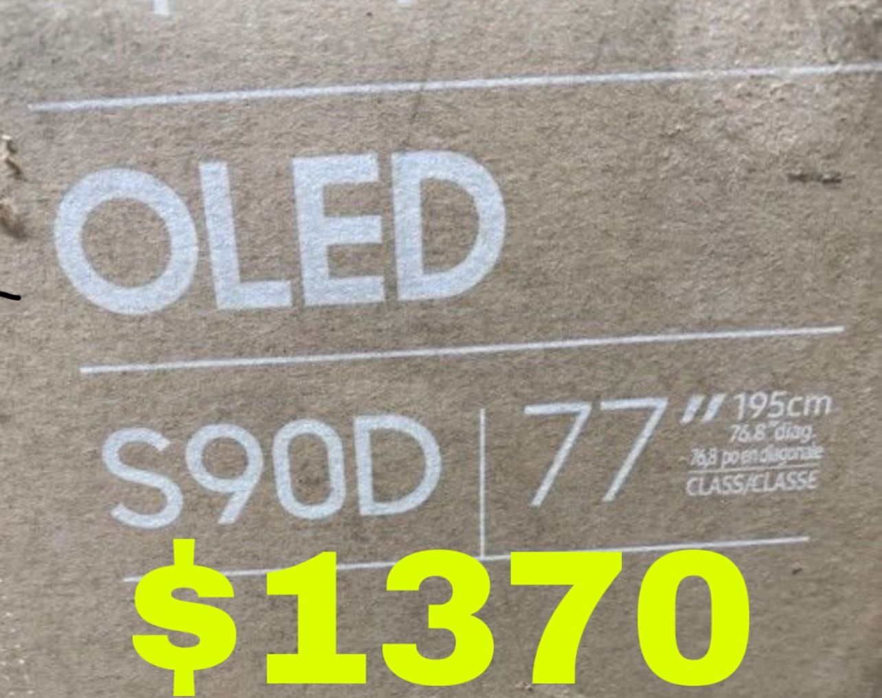 Samsung 77 OLED 144Hz 4K TV