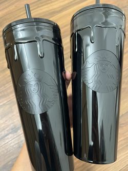 Starbucks Black Slime Drip Cups