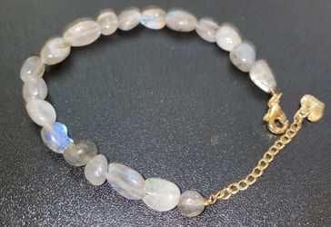 Labradorite Bracelet Gold Plated 