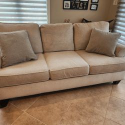 Couch -Beige/Off-white- Less Than 2yrs old