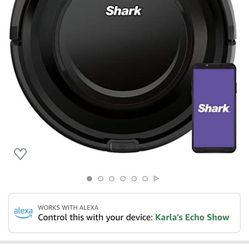 Shark ION Robot Vacuum AV751 Wi-Fi Connected, 120min Runtime, Works with Alexa, Black