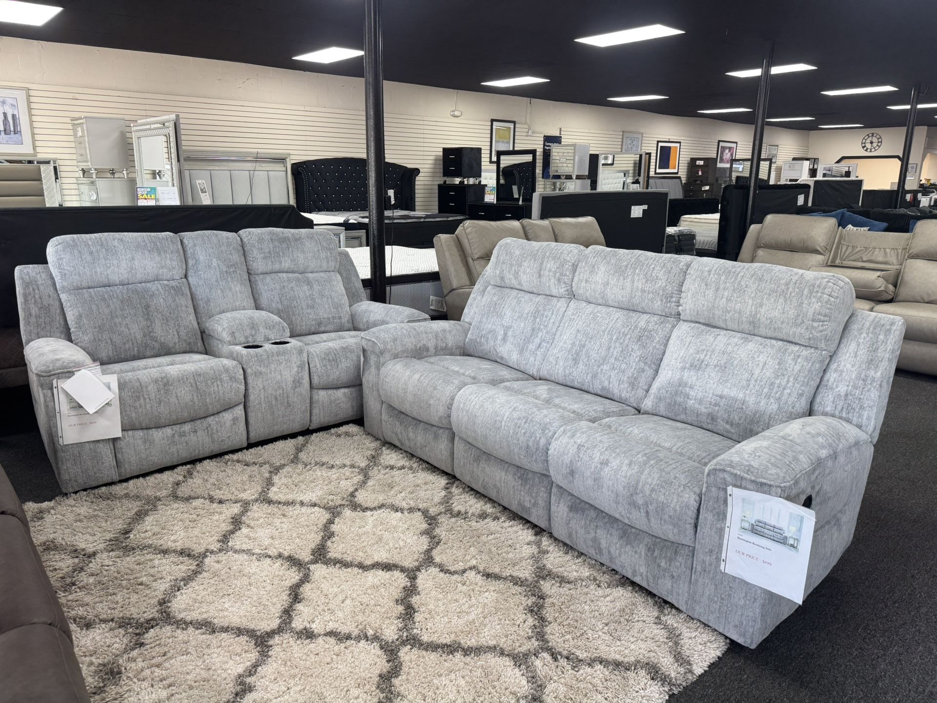 Reclining Sofa & Loveseat. 🚚WE DELIVER🚚